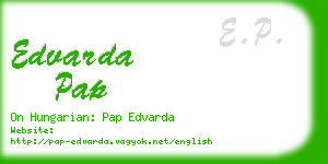 edvarda pap business card